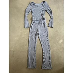 Primark Cares Ribbed 2XS Women's Loungewear/PJ Set - Long Sleeve Top & Leggings